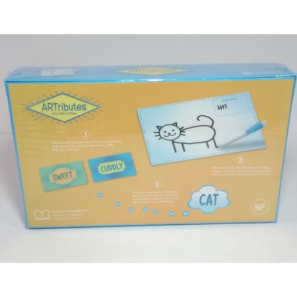 Simply Fun ARTributes Describe & Draw Game Reading & Comprehension NEW SEALED - Picture 2 of 7